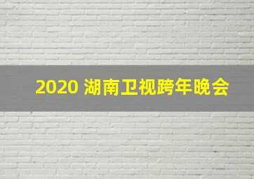 2020 湖南卫视跨年晚会